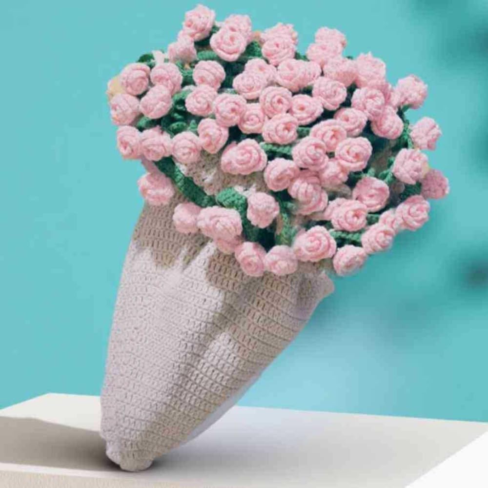 NexPon」花の毛布用のかぎ針編みキット、編み物愛好家用のDIY NexPon」花の毛布用のかぎ針編みキット、編み物愛好家用のDIY