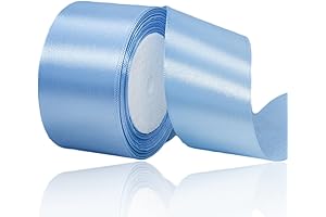 Premium Light Blue Ribbon, 2 Inch x 25 Yards of Pure Elegance...