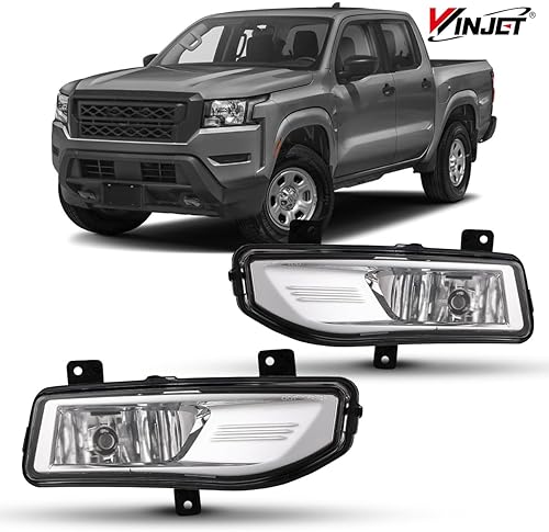 Miniatura 2 de Winjet Luces antiniebla aptas para modelos Nissan Frontier SSV 2022-2025 solamente, lámpara antiniebla OEM con bombillas halógenas H8 de 12 V 35 W,