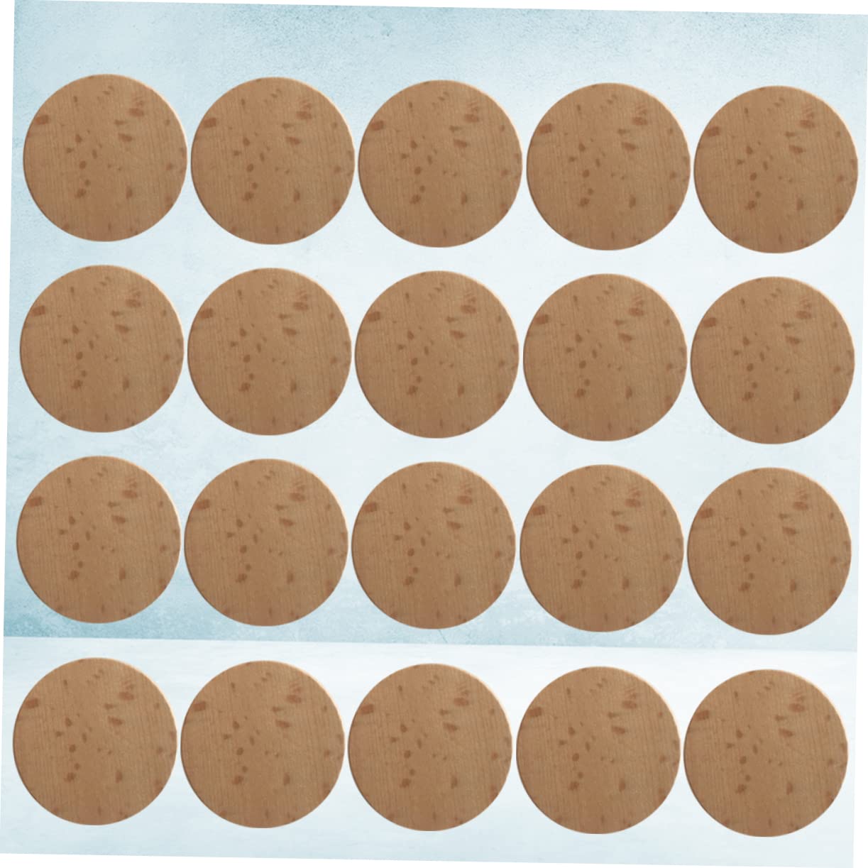 Hohopeti 120stücke Naturholzscheiben Ohne Loch Handgefertigte Runde Holzchips Unbemalte Holzscheiben Für Diy-bastelarbeiten Holzosamente Zum Bemalen