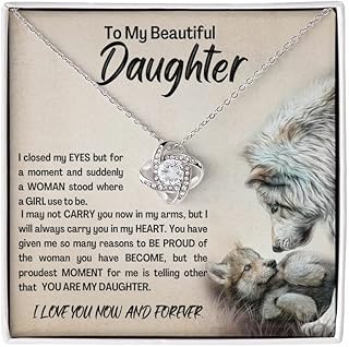 Daughter Jewelry From Dad, Gifts for Daughter From Father - To My Daughter From Dad Necklace – Father To Daughter Gifts For Christmas, Thanksgiving, Birthday, Graduation, Wedding - P32