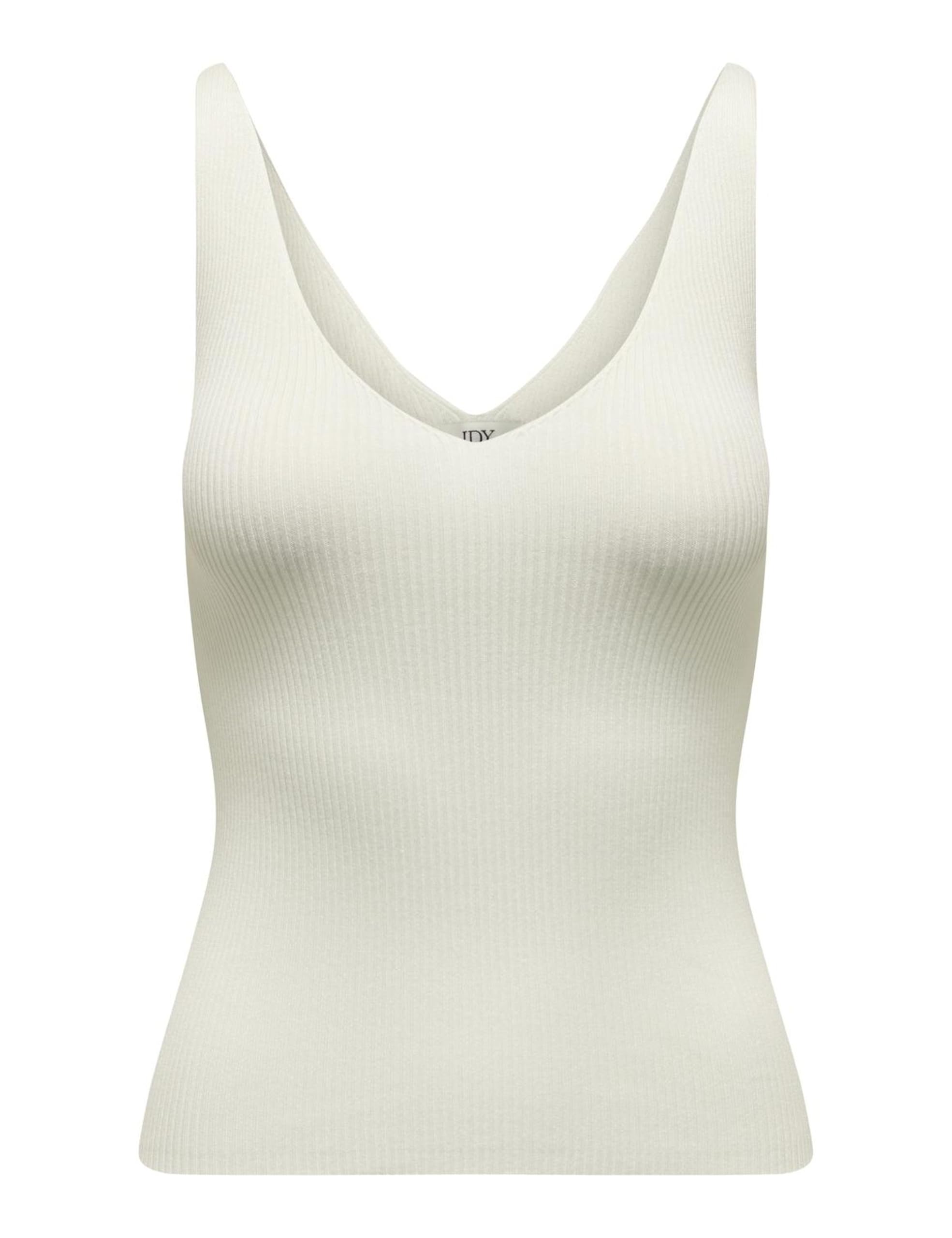 JDY Jdynanna S/L Top KNT Noos - Haut Femme Élégant Col V Sans Manches, Style Polyvalent Et Confortable