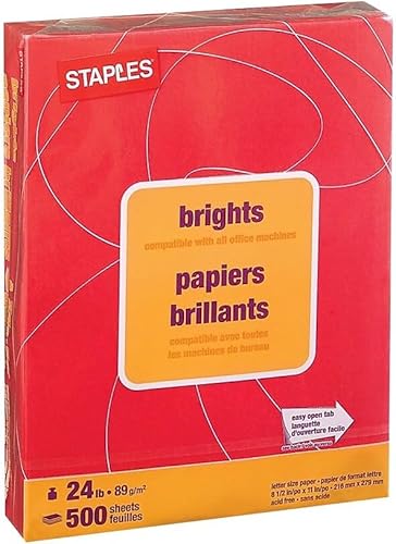 Vista 13 de Staples 733093 Brights 24 Lb. Papel de color Verde 500/Resma