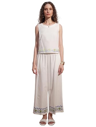 Vishudh Women's Co-ord Set | Trendy Matching Set for Casual & Chic Looks | Stylish Top & Bottom Co-ord for Women