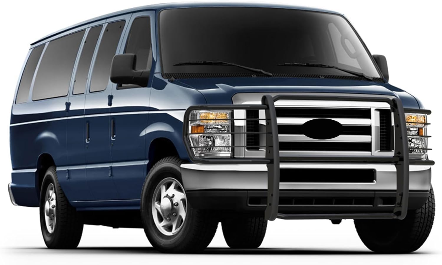 Black Horse Grille Guard Modular Black Compatible with 2015-2023 Ford E-350/2015-2025 Ford E-450-17FO35MA