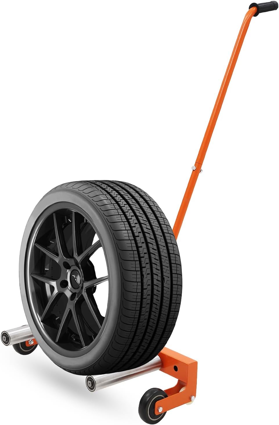 Heavy Duty Adjustable Tire Wheel Dolly, Rolling Wheel Dolly, Tire Lift Tire Moving Tool Cart Dolly for Changing Car, Truck, Skid Steer, ATV, and Trailer Tires, Tire Dolly for Workshop Garage