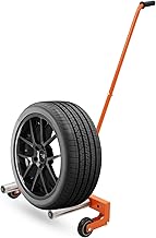 Carro Elevador de Neumáticos Ajustable Acero al Carbono con Rodillos Posicionadores 3 Niveles Carro Montaje Ruedas para Automóvil Camión Taller Mecánico