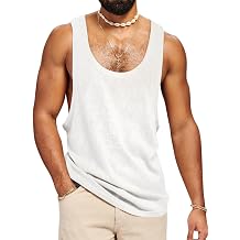 Runcati Mens Workout Tank Tops Sleeveless Shirt Muscle Gym Bodybuilding Fitness Training Loose Fit T Shirts