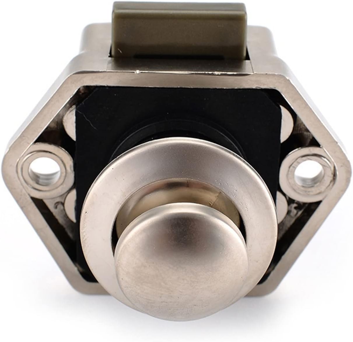 5PCS Camper Car Push Lock 20mm RV Caravan Boat Motor Home Cabinet Drawer Latch Button Locks for Furniture Hardware(Pearl nikel)