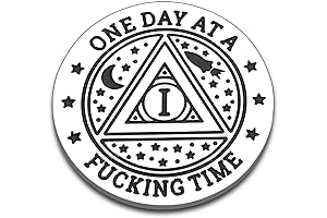 Recovery Coin Medallion Chip Token | 1 Year Sober Coin Gift |...