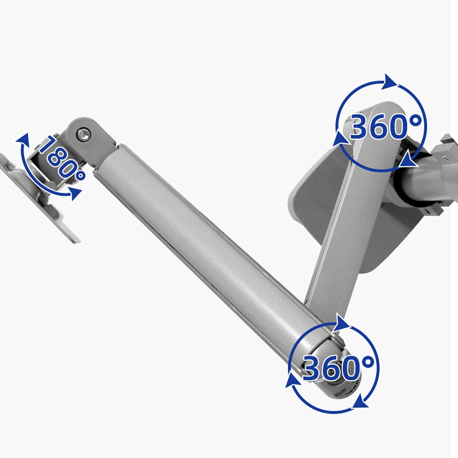 Supporto per Braccio Monitor Supporto per Doppio Monitor per impieghi gravosi 14-32 Pollici ， Supporto per Monitor Regolabile con Molla a Gas Supporto per Doppio Monitor per 4,4-19,8 libbre per