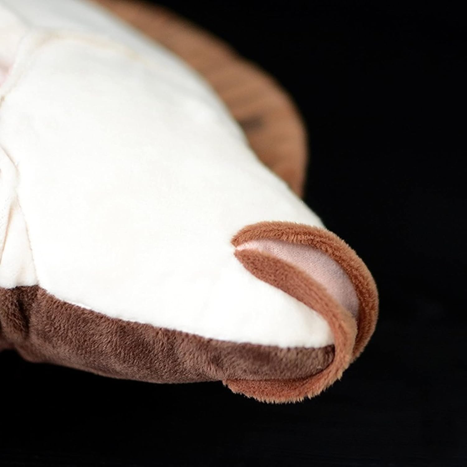 lilizzhoumax Halibut Plush Stuffed Animal, 16.9 Inch Dark Brown Simulation Halibut Plush Stuffed Toy Simulate Real Animal Plush Toy, Toy for Boys and Girls