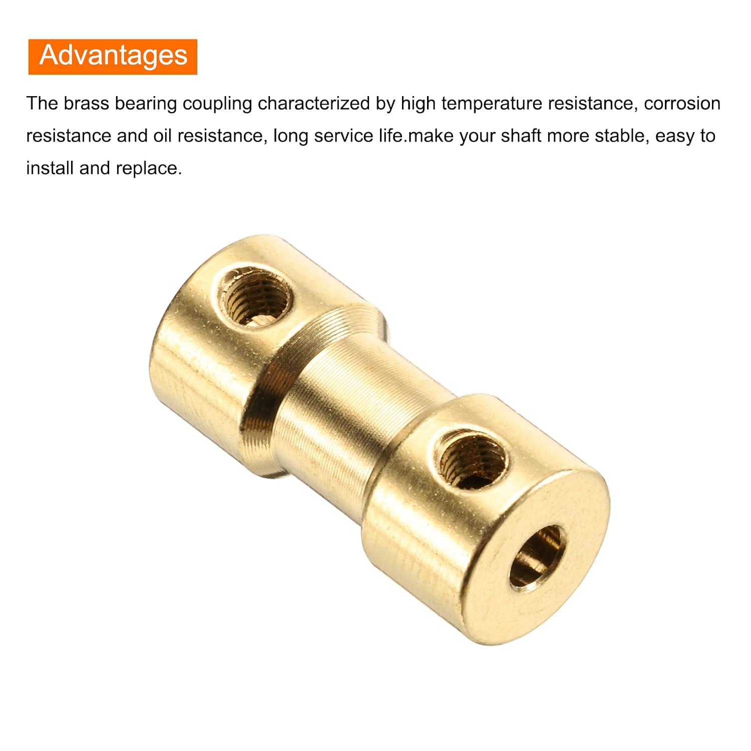 MECCANIXITY 6Pcs 2mm to 3mm Brass Shaft Coupling Joint Connector with Screws Flexible Motor Shaft Coupler for RC Model Car Airplane Motor Wheels Tires Shaft