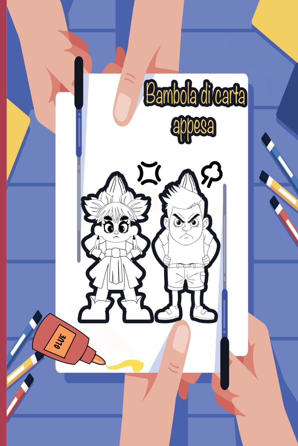 bambola di carta appesa: Oltre 15 bambole di carta da colorare, ritagliare e assemblare: un libro creativo per bambini che possono mescolare, abbinare e costruire le proprie bambole di carta appese.