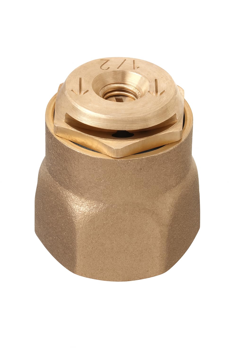 Orbit 54031 - Aspersor de latón con cabezal de arbusto con boquilla de pulverización de latón con patrón medio