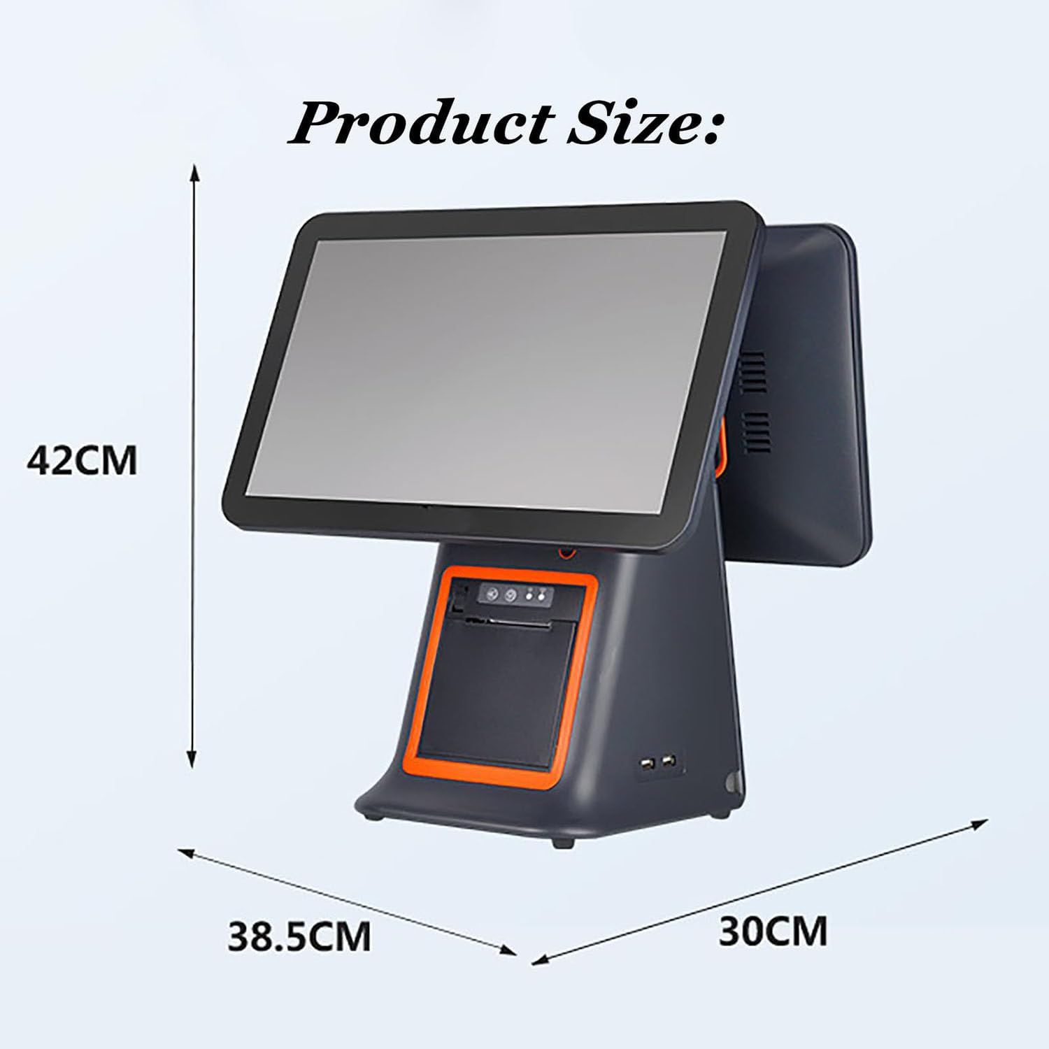 POS con registratore di cassa touch screen intelligente All in ONE, per ristoranti e negozi al dettaglio, stampante termica integrata da 2 1/4'' (58 mm),C