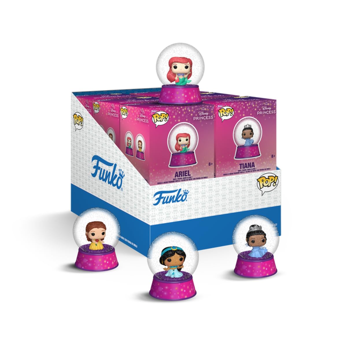 Funko Multicolour Disney: Mini Snow Globes - Princess