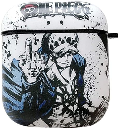 Miniatura 7 de BONICI - Funda protectora para AirPods 12, diseño creativo de héroe de anime, estilo de pintura de paisaje chino, color blanco y negro, funda de