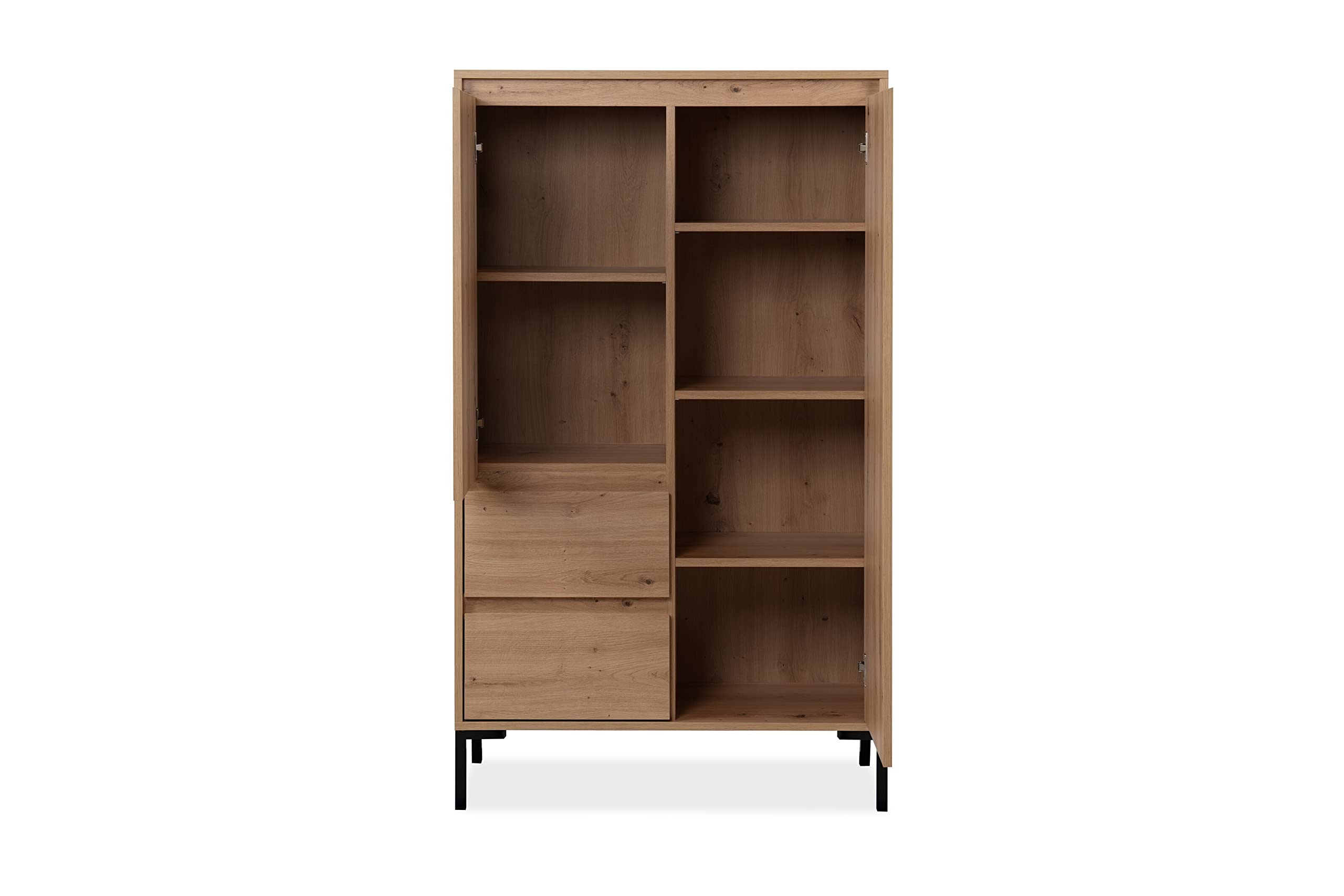 möbelando Highboard Korsika in Dekor Artisan Oak. Abmessungen (BxHxT) 81x139x40 cm