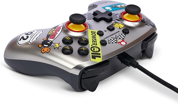 PowerA PowerA Advanced Wired Controller for Nintendo Switch - Mario Kart, Silver Grey