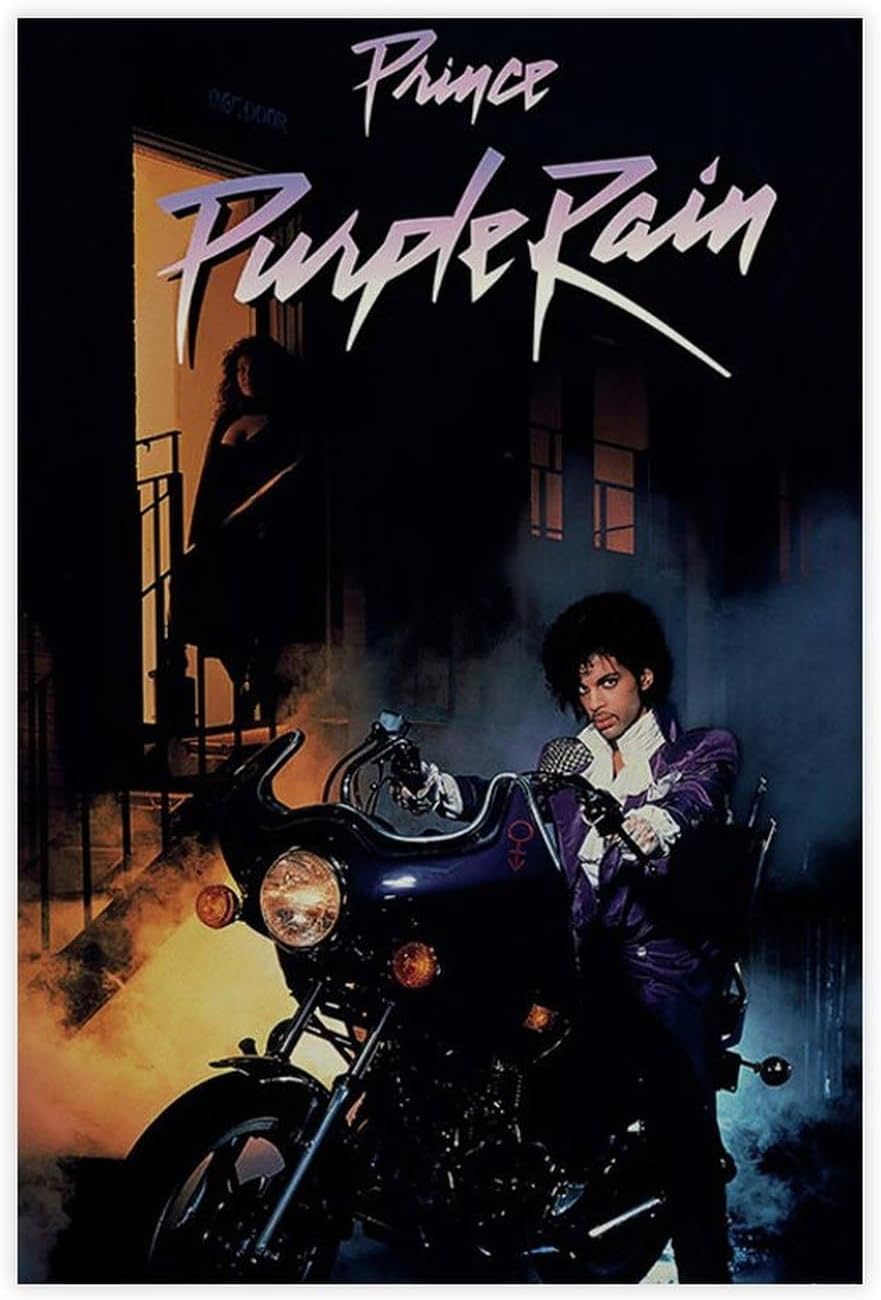 lairuyi Prince & The Revolution Purple Rain Canvas Poster Wall Art Decor Print Picture Paintings for Living Room Bedroom Decoration Unframe: Unframe:12x18inch(30x45cm)