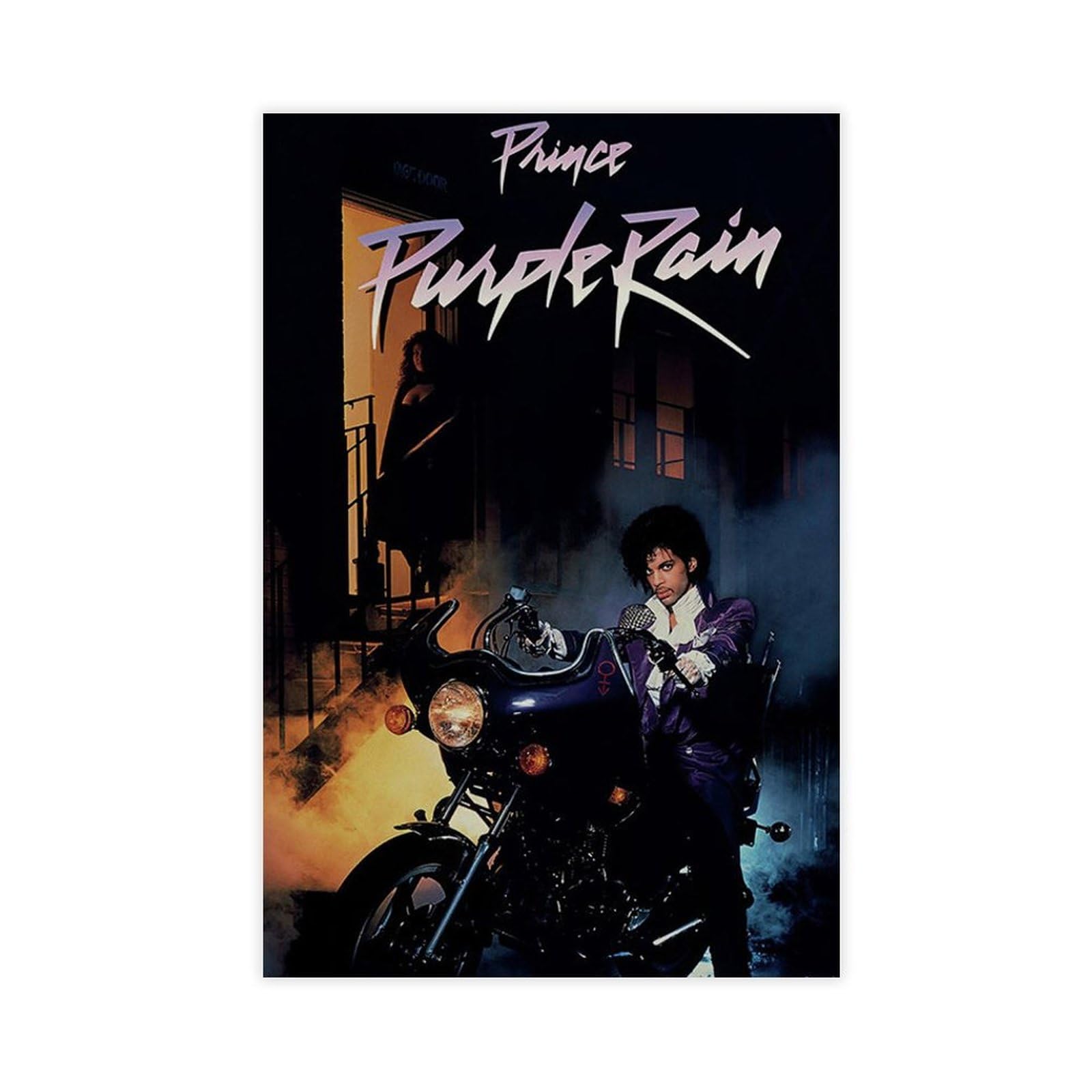 lairuyi Prince & The Revolution Purple Rain Canvas Poster Wall Art Decor Print Picture Paintings for Living Room Bedroom Decoration Unframe: Unframe:12x18inch(30x45cm)