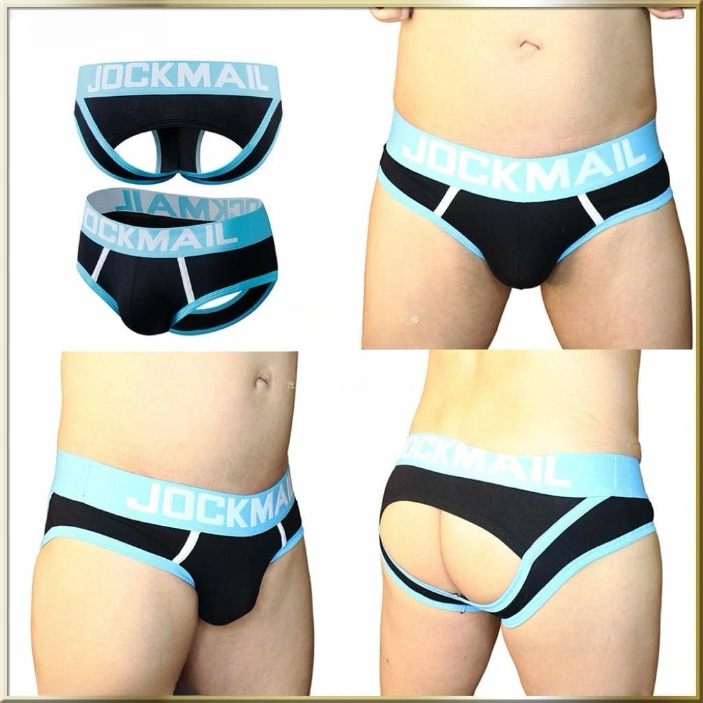 JOCKMAIL Men Underwear Briefs Bottomless Sexy Cotton Sport Backless Underpanties Brief - Image 3