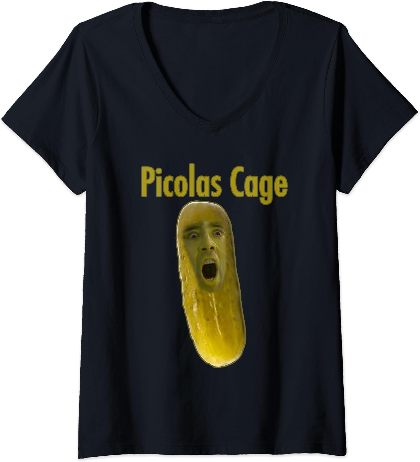 Picolas Cage V-Neck T-Shirt
