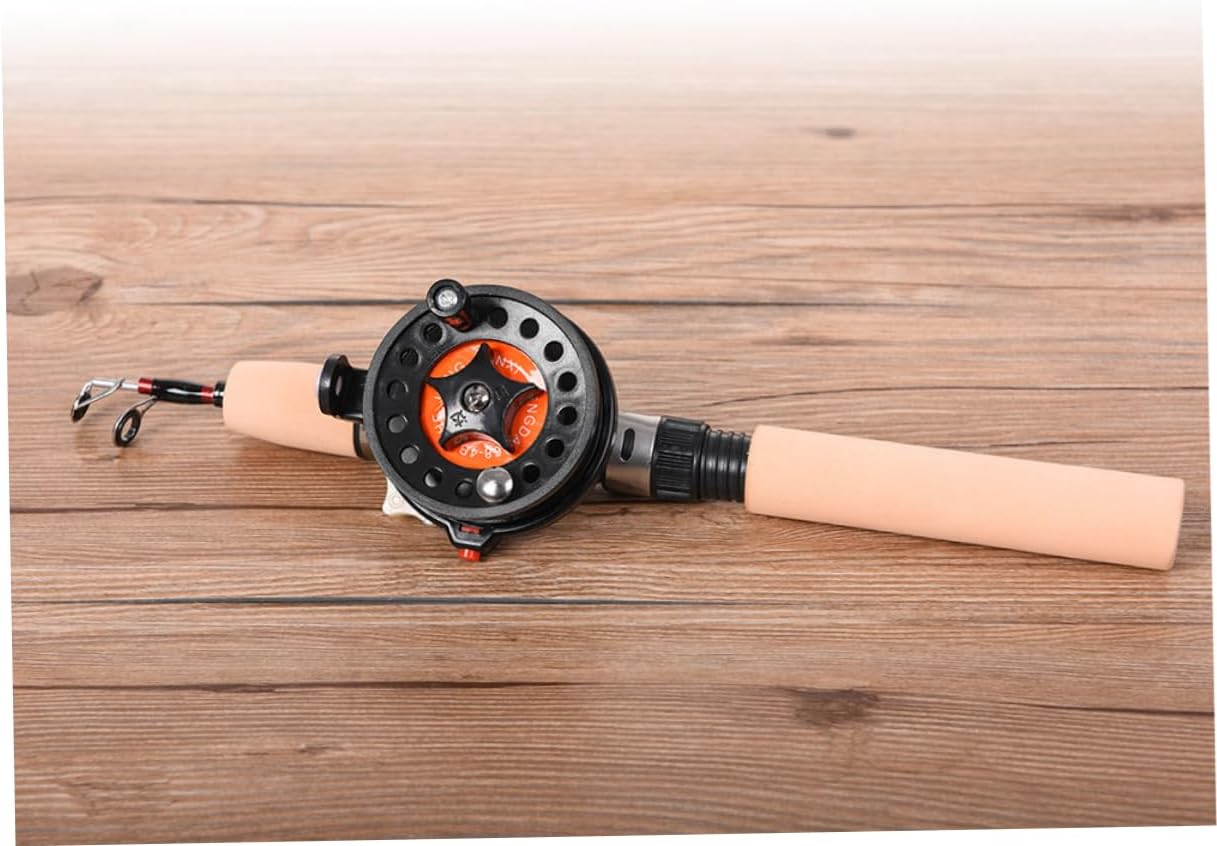 KICHOUSE Telescopic Ice Fishing Rod Set Compact Retractable Pole Eva Handle Portable Winter Fishing Accessory