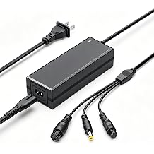 42V 2A Charger Whit 3 Plugs for 36V Li-ion Battery,3 in 1 Replacement Fast Charger for Jetson, Swagtron, Bird, Segway,Gotrax, Apex, Glider and Most 36V 10S Lithium Battery Device