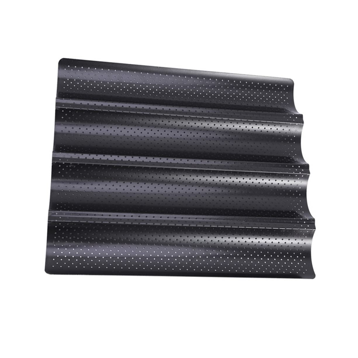 Unomor French Bread Baking Mould 4-slot Baking Tool Non-stick Sturdy Carbon Steel Practical