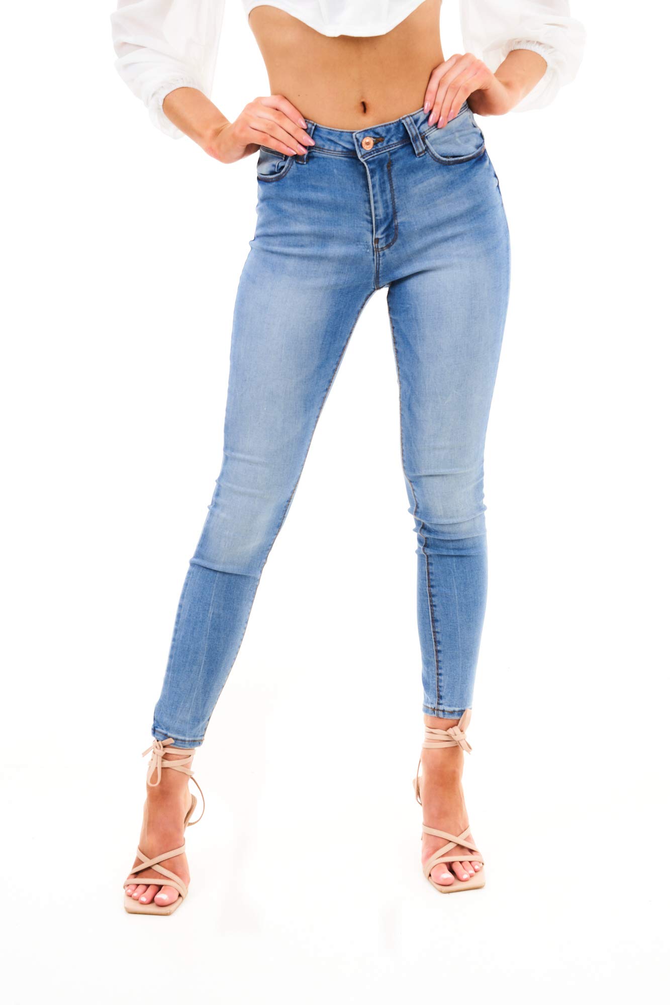 UCWomens Ex High Street Brand Sculpt & Lift Skinny Jeans Ladies Super Stretch Denim Pants