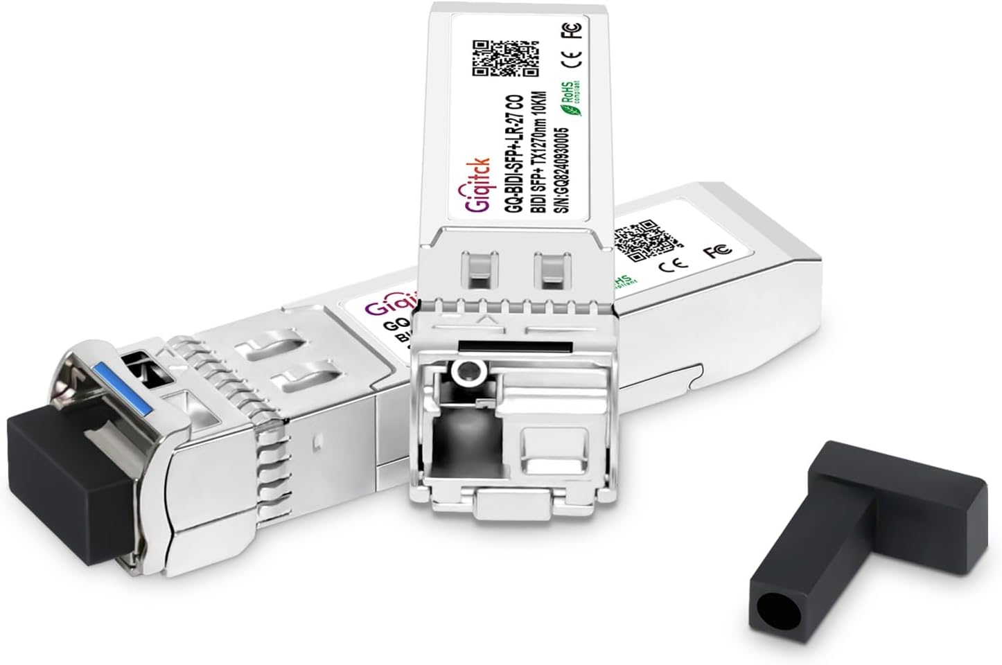 1 Pair 10GBASE-BX10-UD BiDi SFP+ Module, TX 1270nm/1330nm, RX 1330nm/1270nm, 10km DOM Simplex LC/UPC SMF Optical Transceiver Networking Mini Gbic for Extreme 10GB-BX10-U/ 10GB-BX10-D