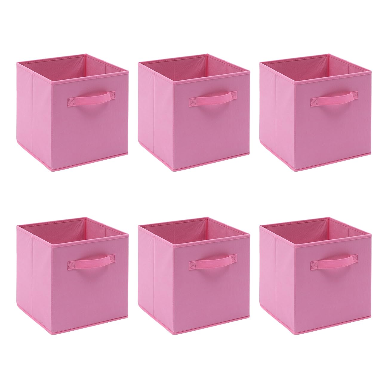 BonChoice Foldable Storage Cube Box (6, Pink, 30x30x30cm) — image 1