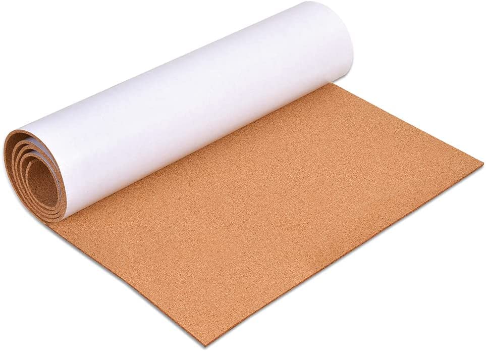 Strong Self Adhesive Cork Sheet of Thickness 2mm | 90x60cm Sheet roll |Thickness 2mm | Self Adhesive Crok Sheet Roll