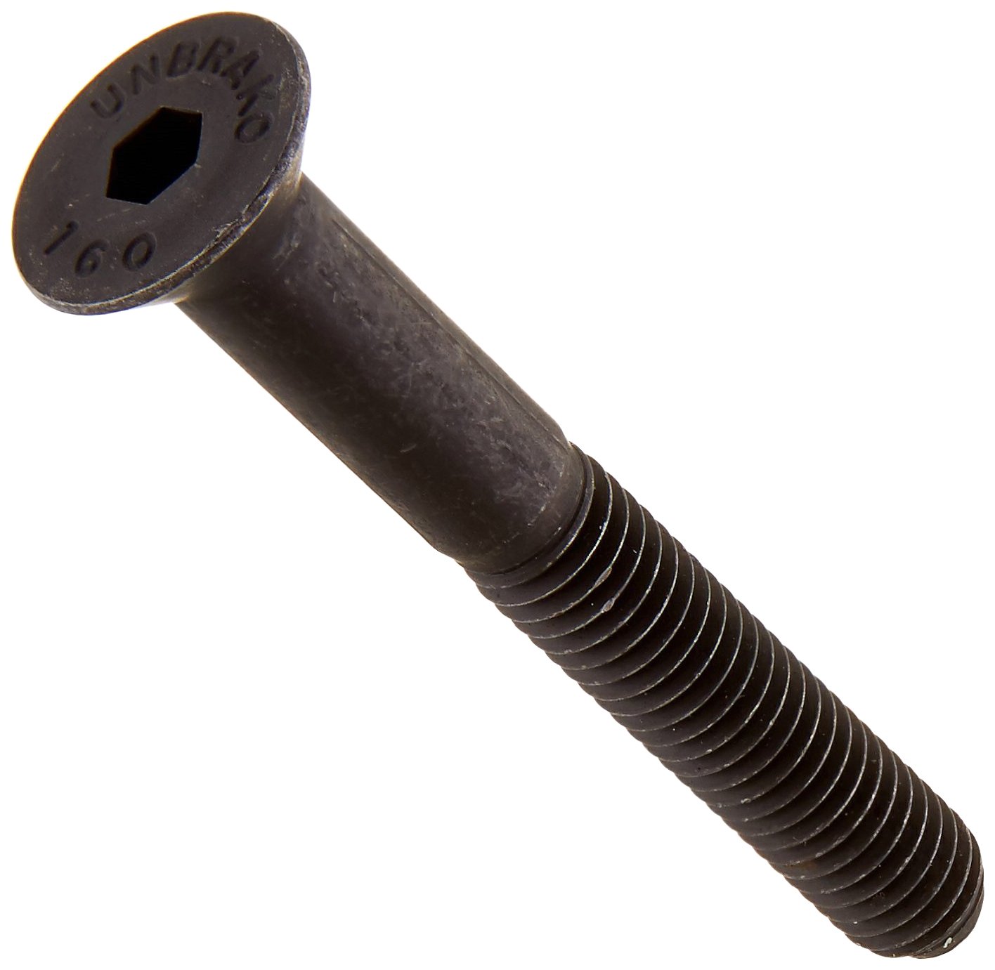 Unbrako 1104929 Alloy Steel Socket Cap Screw, Black Oxide Finish, Flat
