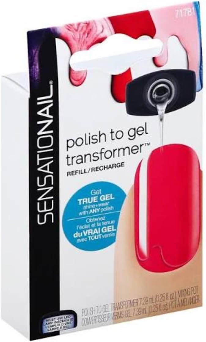 SENSATIONAIL Polish to Gel Transformer (Mix any Nail Polish, get the wear and shine of Gel), 7.39 ml, Clear, 7.39 ml (Pack of 1) - Image 4