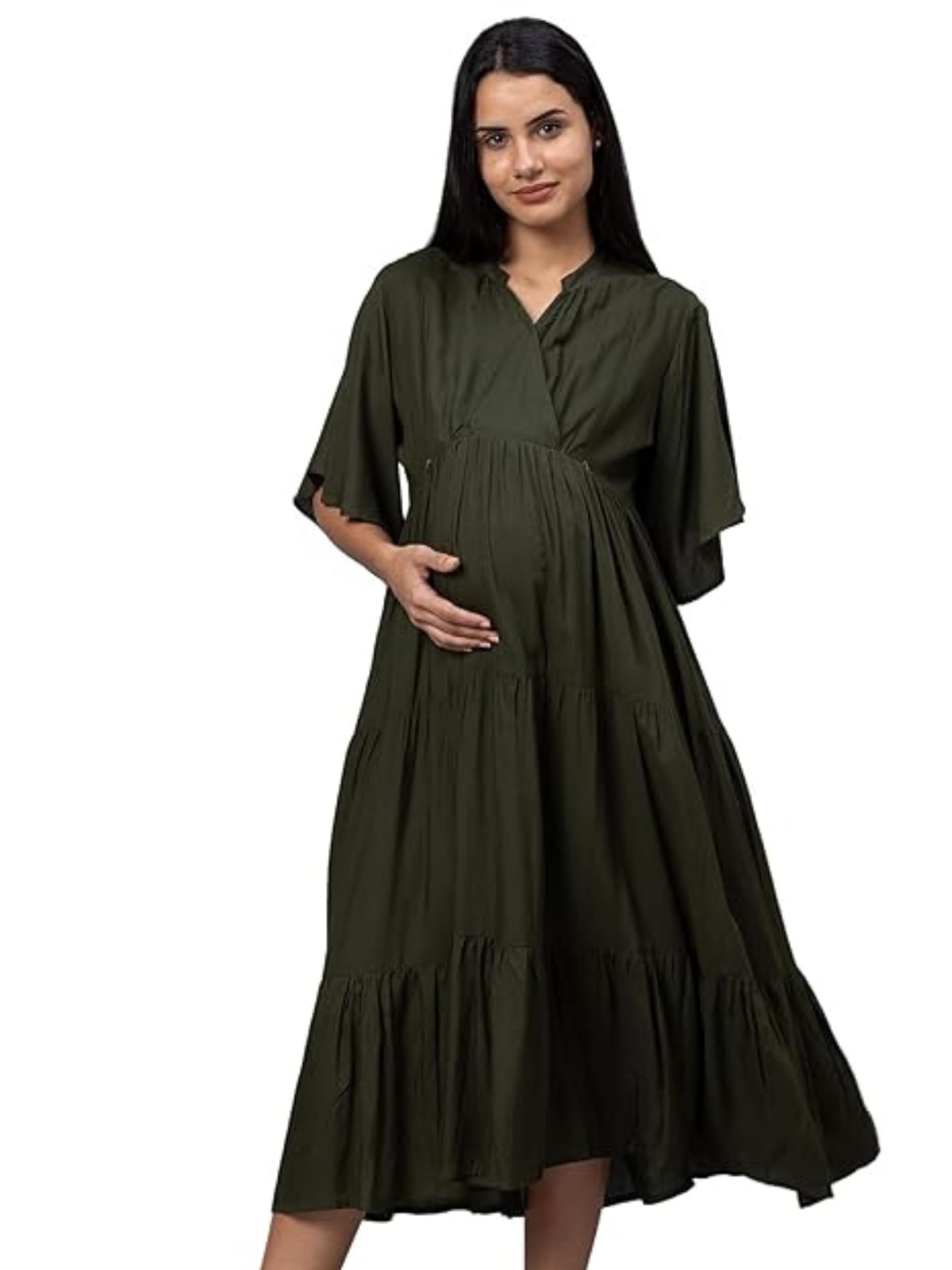 Women's Rayon Regular Fit Maternity Maternity Wear-image-9