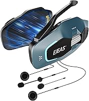 Vista 12 de SolaMr X10 Casco de motocicleta Bluetooth auriculares altavoces auriculares, casco de esquí intercomunicación integrado de malla sistema