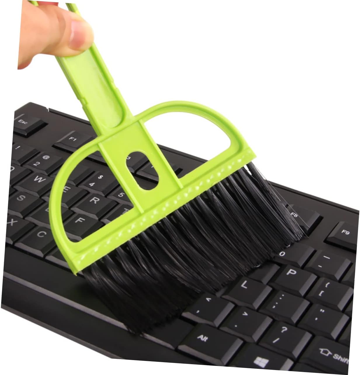 6-Piece Mini Broom and Dustpan Cleaning Set Desktop Keyboard Cleaner Dust Remover Brush for Home Office and Computer Use