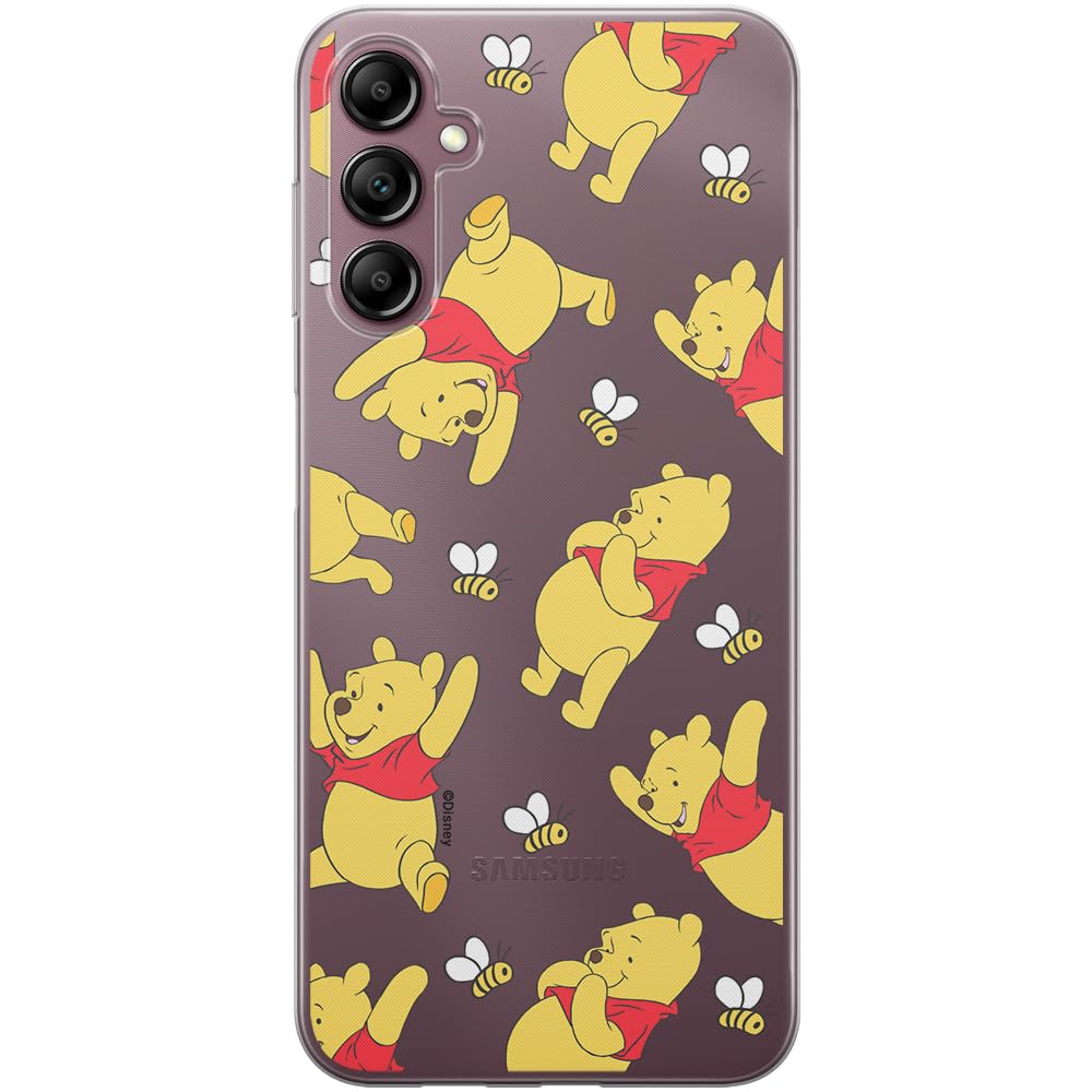 ERT GROUP mobile phone case for Samsung A14 4G/5G original and officially Licensed Disney pattern Winnie the Pooh & Friends 043 adapted to the shape of the mobile phone, partially transparent