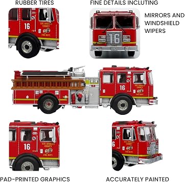 Iconic Replicas KME Predator Fire Engine: LACFD - Engine 16 1:64