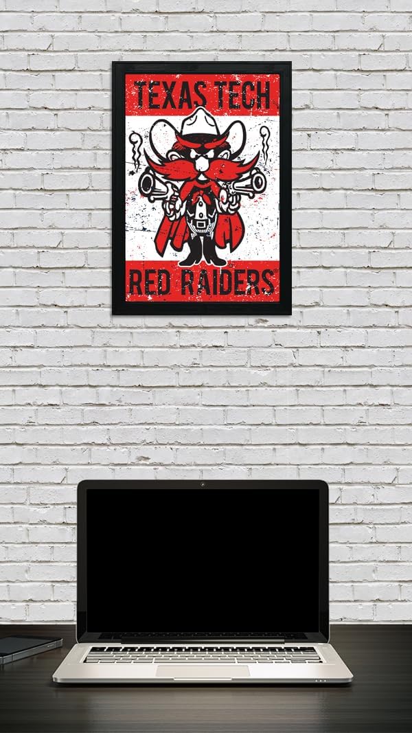 Limited Edition Texas Tech Raider Red Mascot Poster Print Art - 13x19" (No Frame)