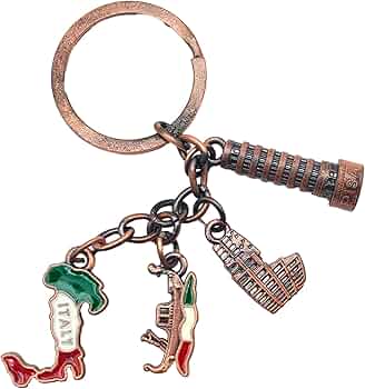 Portachiavi Bandiera Italia - Stiloso E Resistente In Metallo, Idea Regalo Perfetta Per Appassionati Del Tricolore - Foto 10