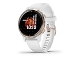 Venu 2S&comma; Smaller-Sized GPS Smartwatch with Advanced Health Monitoring and Fitness Features&comma; Rose Gold Bezel with White Case and Silicone Band&comma; &lpar;010-02429-03&rpar;