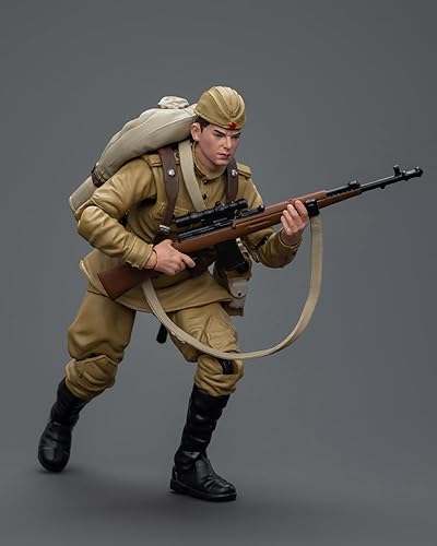 Miniatura 4 de Pipigirl Joytoy Figura de acción de soldado 118, infantería soviética de la Segunda Guerra Mundial, juguete de modelo militar coleccionable, modelos