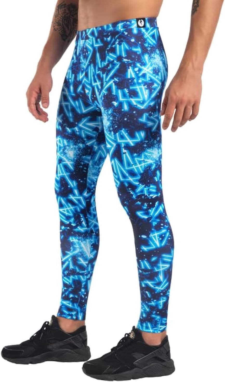 Kapow Meggings Originals Men’s Fashion Leggings, Lightweight 4-Way Stretch Streetwear Tights for Festivals, Concerts, Travel, Lounging & Everyday Wear