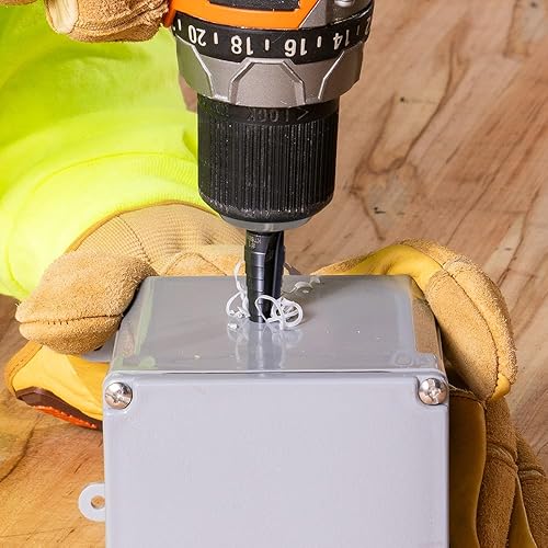 Vista 46 de Klein Tools broca escalonada con ondulado doble