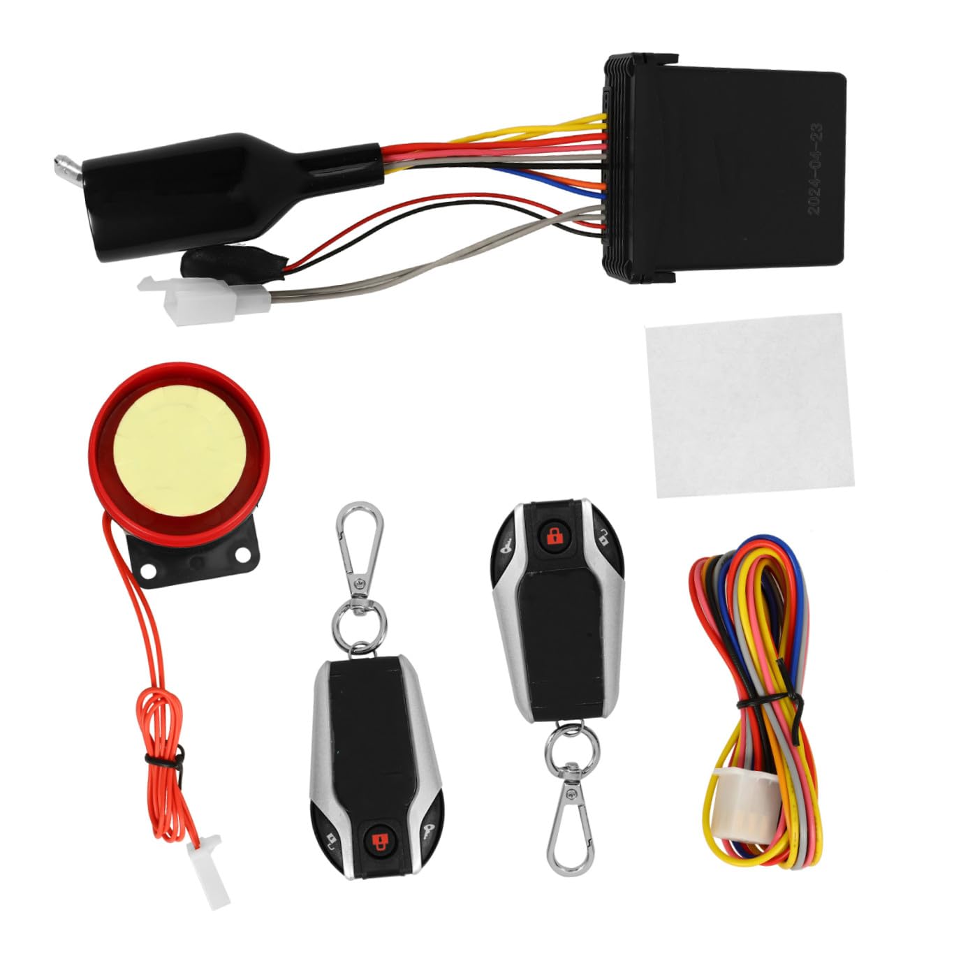 SOLUSTRE Allarme Antifurto per Moto con Blocco Automatico, Sblocco e Avvio Remoto, Materiale Plastico Resistente Telecomando Incluso per Sicurezza Ottimale