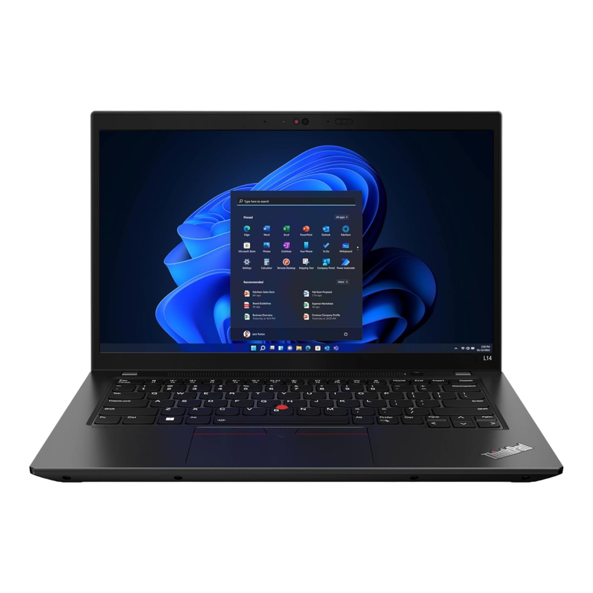 (Refurbished) Lenovo L14 10th Gen Intel i5 Light HD Laptop (16 GB DDR4 RAM, 512 GB SSD, 14" Display, Windows 11, MS Office, Wifi, BT, Webcam, Intel HD Graphics)